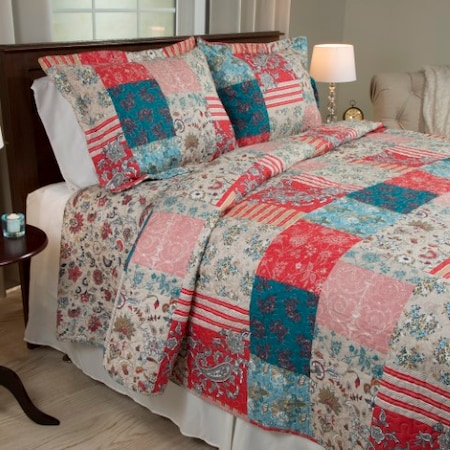 Hastings Home 2 Piece Mallory Quilt Set - Twin 834011GEQ